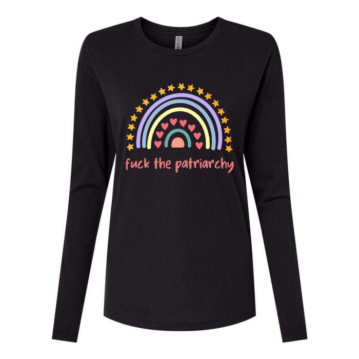 Fuck The Patriarchy Smash The Partriarchy Womens Cotton Relaxed Long Sleeve T-Shirt