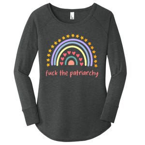 Fuck The Patriarchy Smash The Partriarchy Women's Perfect Tri Tunic Long Sleeve Shirt