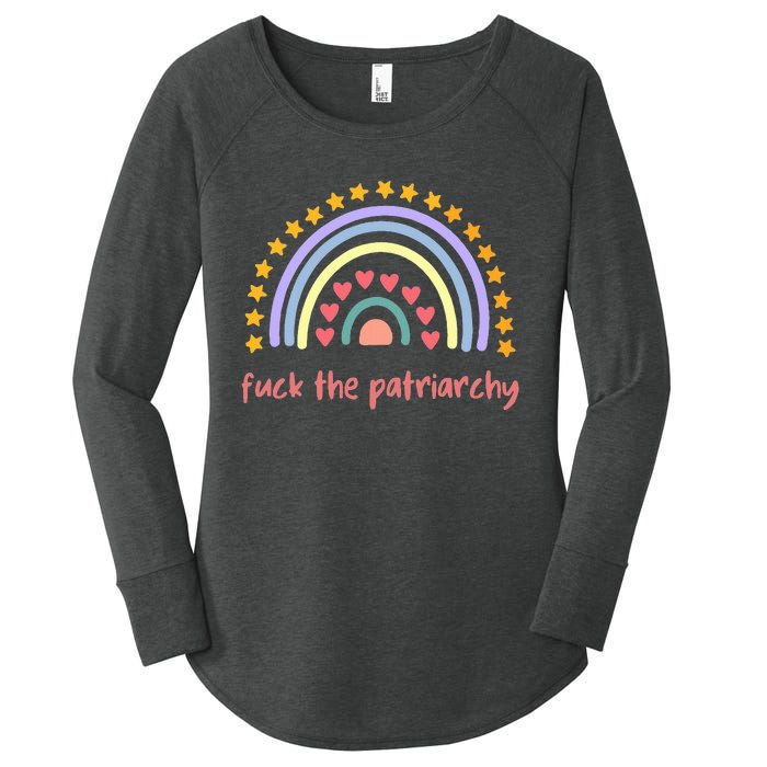 Fuck The Patriarchy Smash The Partriarchy Women's Perfect Tri Tunic Long Sleeve Shirt