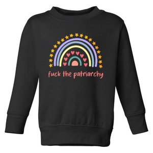 Fuck The Patriarchy Smash The Partriarchy Toddler Sweatshirt