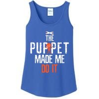 Funny The Puppet Made Me Do It Comedians Gift Meaningful Gift Ladies Essential Tank