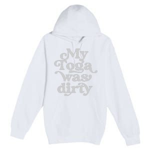 Funny Toga Party Costume My Toga Was Dirty Roman Greek Party Premium Pullover Hoodie