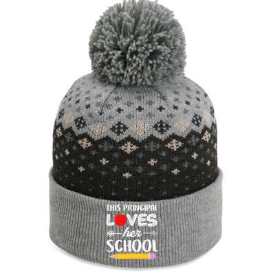 Funny This Principal Loves Her School Funny Principal The Baniff Cuffed Pom Beanie