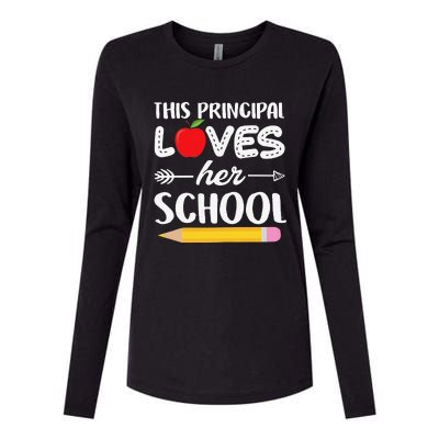 Funny This Principal Loves Her School Funny Principal Womens Cotton Relaxed Long Sleeve T-Shirt