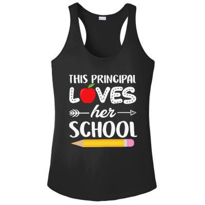 Funny This Principal Loves Her School Funny Principal Ladies PosiCharge Competitor Racerback Tank