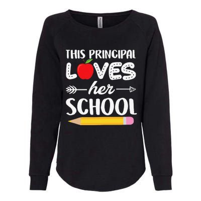 Funny This Principal Loves Her School Funny Principal Womens California Wash Sweatshirt