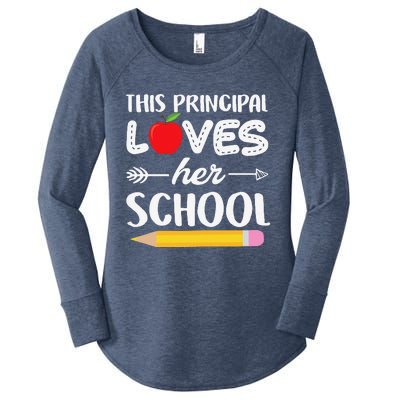 Funny This Principal Loves Her School Funny Principal Women's Perfect Tri Tunic Long Sleeve Shirt