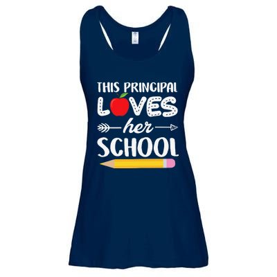 Funny This Principal Loves Her School Funny Principal Ladies Essential Flowy Tank