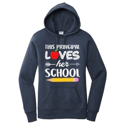 Funny This Principal Loves Her School Funny Principal Women's Pullover Hoodie