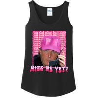 Funny Trump Pink Miss Me Yet Trump 2024 President 2024 Ladies Essential Tank