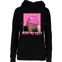 Funny Trump Pink Miss Me Yet Trump 2024 President 2024 Womens Funnel Neck Pullover Hood