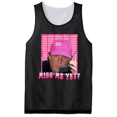 Funny Trump Pink Miss Me Yet Trump 2024 President 2024 Mesh Reversible Basketball Jersey Tank