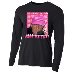 Funny Trump Pink Miss Me Yet Trump 2024 President 2024 Cooling Performance Long Sleeve Crew