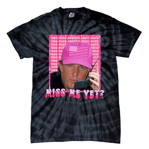 Funny Trump Pink Miss Me Yet Trump 2024 President 2024 Tie-Dye T-Shirt