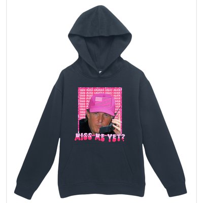 Funny Trump Pink Miss Me Yet Trump 2024 President 2024 Urban Pullover Hoodie