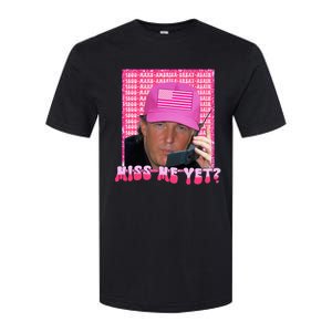 Funny Trump Pink Miss Me Yet Trump 2024 President 2024 Softstyle CVC T-Shirt