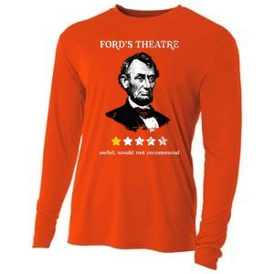 Fords Theater Presidential History Abe Lincoln Funny Cooling Performance Long Sleeve Crew