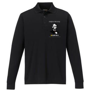 Fords Theater Presidential History Abe Lincoln Funny Performance Long Sleeve Polo