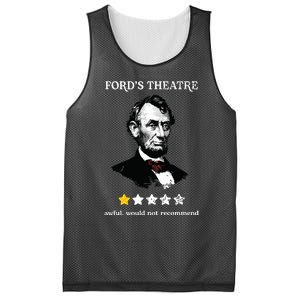 Fords Theater Presidential History Abe Lincoln Funny Mesh Reversible Basketball Jersey Tank