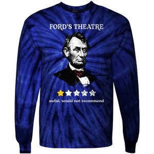 Fords Theater Presidential History Abe Lincoln Funny Tie-Dye Long Sleeve Shirt