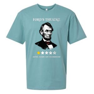 Fords Theater Presidential History Abe Lincoln Funny Sueded Cloud Jersey T-Shirt