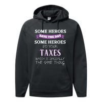 Funny Tax Preparer Income Tax Professional Cpa Gift Performance Fleece Hoodie