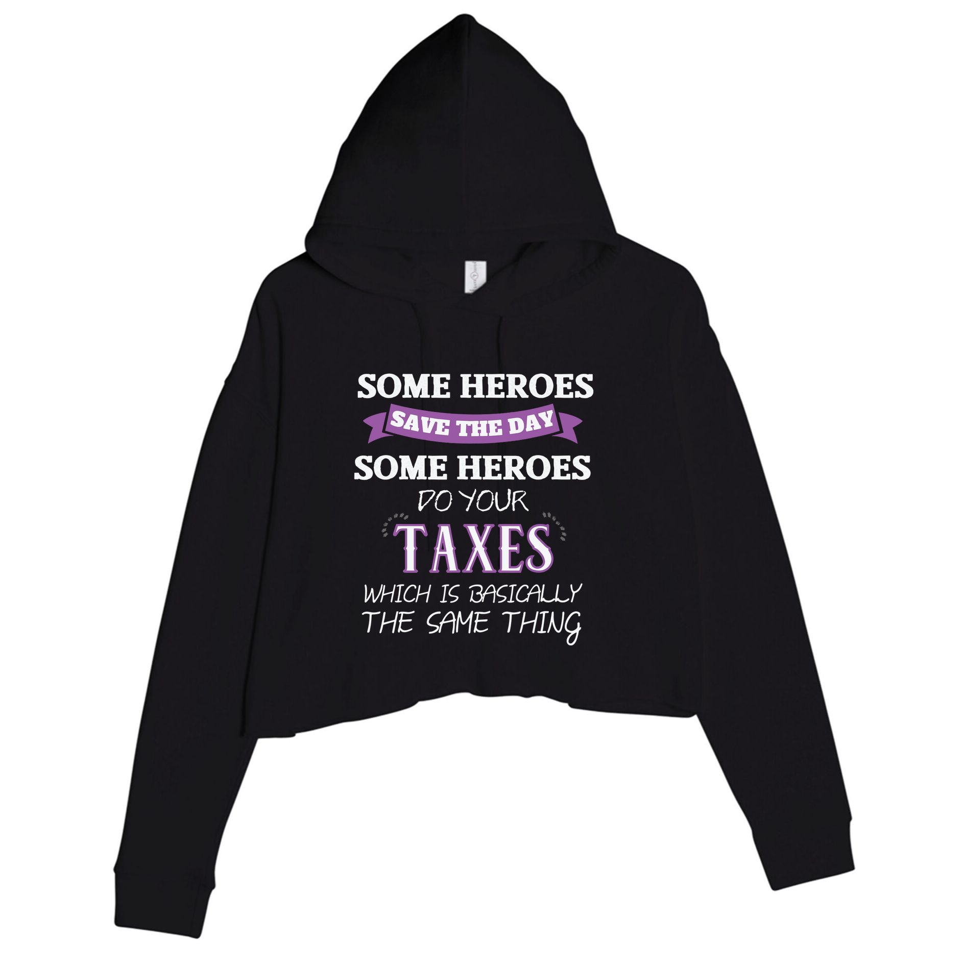 Funny Tax Preparer Income Tax Professional Cpa Gift Crop Fleece Hoodie