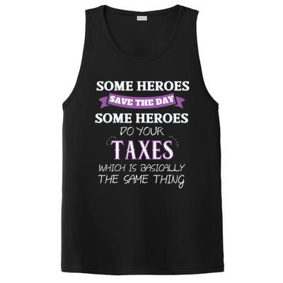 Funny Tax Preparer Income Tax Professional Cpa Gift PosiCharge Competitor Tank