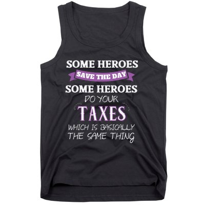 Funny Tax Preparer Income Tax Professional Cpa Gift Tank Top