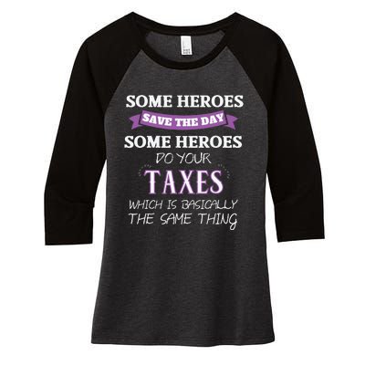 Funny Tax Preparer Income Tax Professional Cpa Gift Women's Tri-Blend 3/4-Sleeve Raglan Shirt