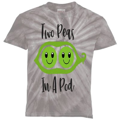 Funny Two Peas In A Pod Pea Costum Kids Tie-Dye T-Shirt