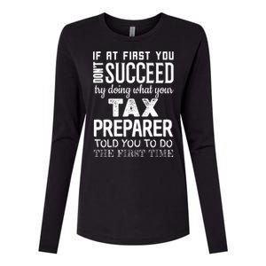 Funny Tax Preparer Success Gifts Tax Season Womens Cotton Relaxed Long Sleeve T-Shirt