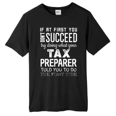 Funny Tax Preparer Success Gifts Tax Season Tall Fusion ChromaSoft Performance T-Shirt