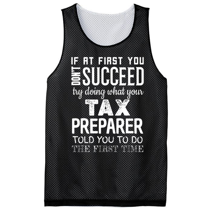 Funny Tax Preparer Success Gifts Tax Season Mesh Reversible Basketball Jersey Tank