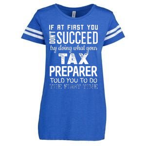 Funny Tax Preparer Success Gifts Tax Season Enza Ladies Jersey Football T-Shirt