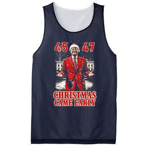 Funny Trump Present Came Early This Year 2024 Mesh Reversible Basketball Jersey Tank