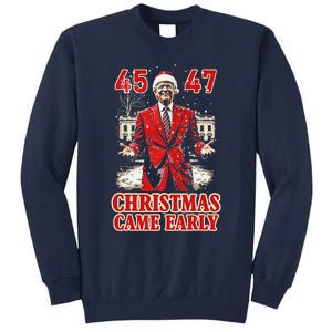 Funny Trump Present Came Early This Year 2024 Tall Sweatshirt