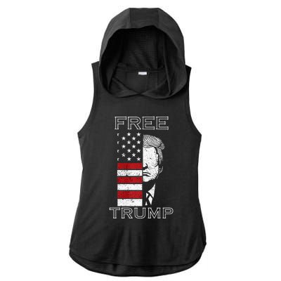 Free trump Premium Ladies PosiCharge Tri-Blend Wicking Draft Hoodie Tank