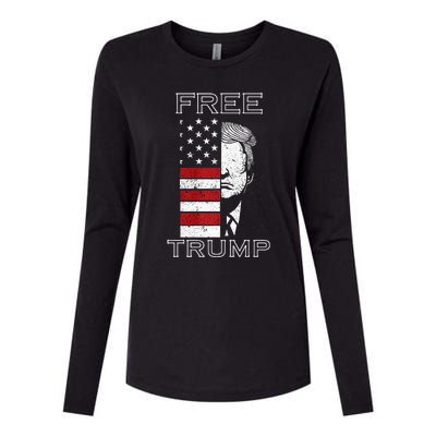 Free trump Premium Womens Cotton Relaxed Long Sleeve T-Shirt