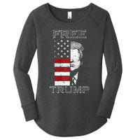 Free trump Premium Women's Perfect Tri Tunic Long Sleeve Shirt