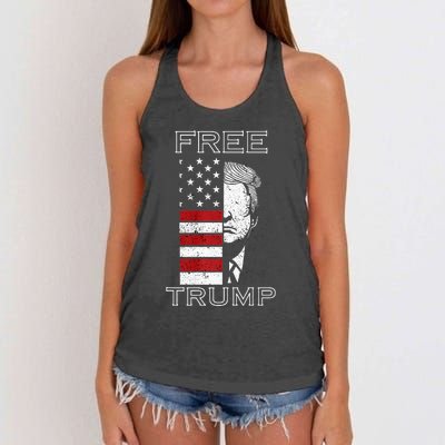 Free trump Premium Women's Knotted Racerback Tank