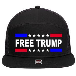 Free Trump Pro Donald Trump USA Election 7 Panel Mesh Trucker Snapback Hat