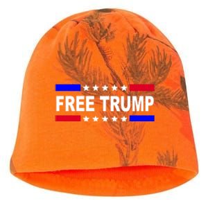 Free Trump Pro Donald Trump USA Election Kati - Camo Knit Beanie