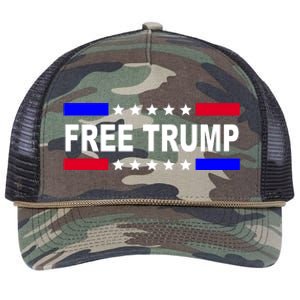 Free Trump Pro Donald Trump USA Election Retro Rope Trucker Hat Cap