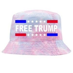 Free Trump Pro Donald Trump USA Election Tie-Dyed Bucket Hat