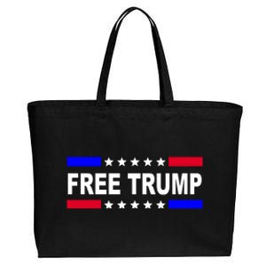 Free Trump Pro Donald Trump USA Election Cotton Canvas Jumbo Tote