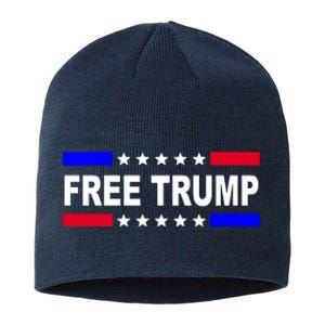 Free Trump Pro Donald Trump USA Election Sustainable Beanie