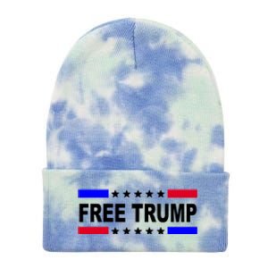 Free Trump Pro Donald Trump USA Election Tie Dye 12in Knit Beanie