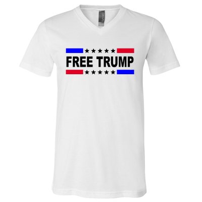 Free Trump Pro Donald Trump USA Election V-Neck T-Shirt