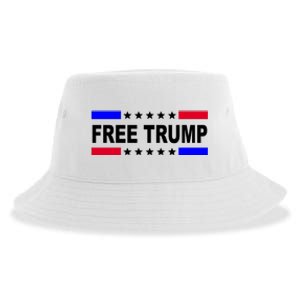 Free Trump Pro Donald Trump USA Election Sustainable Bucket Hat